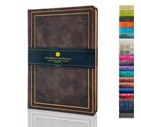 Victoria's Journals, Diaries, Faux Leather, Vintage, Hardback, Lined Notebook, Old Fashioned Travel Journal, A5, Size 14.5 x 20.5 cm