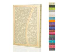 VICTORIA'S JOURNALS Magnet Journal, Carving Vintage Notebook Faux Leather Hard Cover Personal Diary Lined Pages Ribbon Bookmark, 8'' x 5.7''