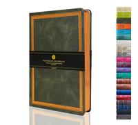 VICTORIA'S JOURNALS Vintage Journal Faux Leather Gilded Edge Hardcover