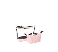 Victoria's Secret AM/PM Beauty Bag Duo, Pink Iconic Stripe, One Size