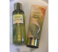 Victoria's Secret Bare Vanilla Sol Body Mist Spray & Lotion Set For Her New