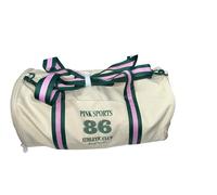 Victoria's Secret Pink Canvas Duffle Sports Bag Color Beige New