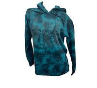 Victoria's Secret Pink Everyday Campus Pullover Sweatshirt Hoodie Rhinestone Color Tie Dye Green New (as1, alpha, x_s, regular, regular)