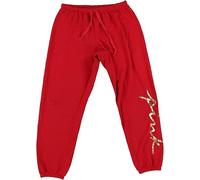 Victoria's Secret Pink Sweatpants Women Classic Fit Lounge Pant (US, Alpha, X-Small, Regular, Regular, Red)