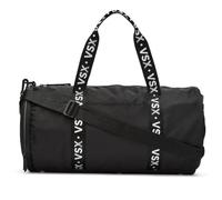 Victoria's Secret VSX Black Duffle Bag - Logo Straps, Zip Pockets, Gym Travel Sports Overnight Bag New