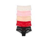 Victoria's Secret Women's Lace Cheeky Underwear, Minimal Coverage Panties for Women, Multi Pack (XS-XXL), Basic Solids, XL
