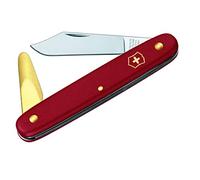 Victorinox 3.911 Budding Knife Pointed with Brass Bark Lifter, Red, 50 mm