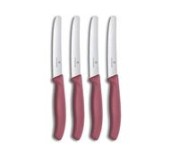 Victorinox 4X Swiss Classic Breakfast Knife, Serrated Bread Knife, 11 cm