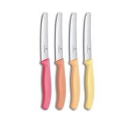 Victorinox 4X Swiss Classic Breakfast Knife, Serrated Bread Knife, 11 cm