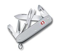 Victorinox Pioneer X Alox Swiss Army Knife, Medium, Multi Tool, 9 Functions, Blade, Can Opener, Silver