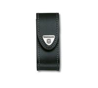 Victorinox Belt Pouch Leather for Swiss Army Knife, Pocket Knife, Belt Loop, Hook-and-Loop- fastener, Black
