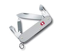 Victorinox Cadet Alox Swiss Army Knife, Medium, Multi Tool, 9 Functions, Nail File, Silver