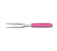 Victorinox Carving Fork, Swiss Classic, Meat Fork, 15 cm, Pink | Precision 15 cm stainless steel prongs with ergonomic handle for carving, slicing, and serving meat. Swiss Made