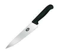 Victorinox CC265 Chefs Knife, Serrated Blade, Black, M