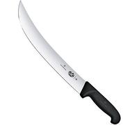 Victorinox Cimeter Steak Knife Fibrox with Curved Blade 36cm, Stainless Steel, Black, 30 x 5 x 5 cm