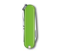 Victorinox Classic SD Swiss Army Knife, Small, Multi Tool, 7 Functions, Scissors, Nail File, Green