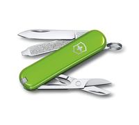 Victorinox Classic SD Swiss Army Knife, Small, Multi Tool, 7 Functions, Scissors, Nail File, Green
