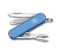 Victorinox Classic SD Swiss Army Knife, Small, Multi Tool, 7 Functions, Scissors, Nail File, Light Blue