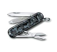 Victorinox Classic SD Swiss Army Knife, Small, Multi Tool, 7 Functions, Scissors, Nail File, Navy Camouflage