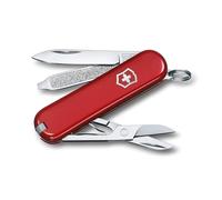 Victorinox Classic SD Swiss Army Knife, Small, Multi Tool, 7 Functions, Scissors, Nail File, Red