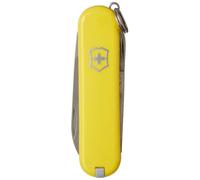 Victorinox Classic SD Swiss Army Knife, Small, Multi Tool, 7 Functions, Scissors, Nail File, Yellow