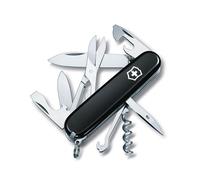 Victorinox Climber Swiss Army Knife, Medium, Multi Tool, 14 Functions, Blade, Bottle Opener, Black