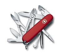 Victorinox Deluxe Tinker Swiss Army Knife, Medium, Multi Tool, 17 Functions, Screwdriver, Scissors, Red
