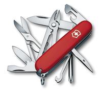 Victorinox Deluxe Tinker Swiss Army Knife, Medium, Multi Tool, 17 Functions, Screwdriver, Scissors, Red