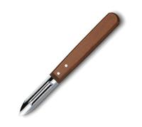 Victorinox Double Edge Potato Peeler with Wooden Handle, Stainless Steel, Brown, 16cm x 2cm