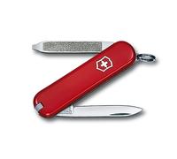 Victorinox Escort Swiss Army Pocket Knife, Medium, Multi Tool, 6 Functions, Nail File, Screwdriver, Red