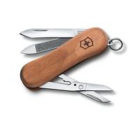 Victorinox, Executive 81 Wood, Swiss Army Pocket Knife, Small, Multi Tool, Camping, 5 Functions, Blade, small, Nail file, Nail cleaner