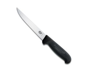 Victorinox Fibrox Handle Black Boning Knife Wide Blade 15cm (Each)