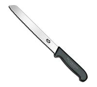 Victorinox Fibrox Handle Black Serrated Bread Knife 21cm (Each)