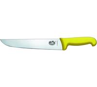 Victorinox Fibrox Slaughter/Butcher's Knife, Stainless Steel, Yellow, 26 x 5 x 5 cm