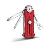Victorinox Golf Tool, Swiss Made Pocket Multi Tool, 10 Functions, Ballmarker, Repair Tool, Red Transparent
