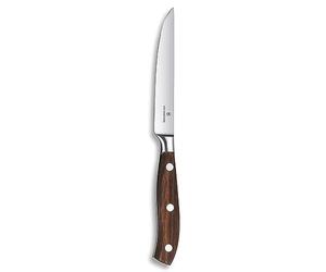 Victorinox Grand Maître, Profi Steak Knife, Extra Sharp Blade, Straight Edge, 12 cm, Noble Wooden Handle, Stainless Steel, Brown