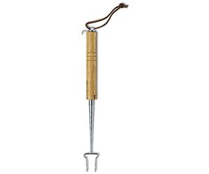 Victorinox Grill Fork, Extendable BBQ & Camping Tool, 65.4 cm, Wood Handle | Lightweight stainless steel barbecue tool for campfire cooking, sausages and marshmallows. Swiss Made