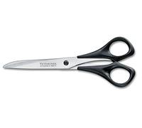 Victorinox Household and Professional Scissors, Extra Sharp Blade, 16 cm, Robust Plastic Handle, Stainless Steel, Black