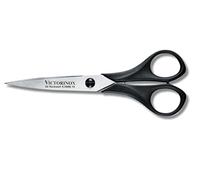 Victorinox Household Scissors, Craft Scissors, Sharp Blade, 16 cm, Robust Plastic Handle, Stainless Steel, Black