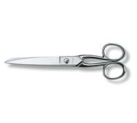 Victorinox Household Scissors France, 18 cm Sharp Stainless Steel Blades | Durable forged nickel-plated blades for school, kitchen and professional tasks, 179 mm length, Metal handles, Grey