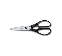 Victorinox Household Scissors, Kitchen Shears, Extra Sharp Blade, Stainless, Robust Plastic Handle, Black