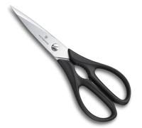 Victorinox Household Scissors, Kitchen Shears, Extra Sharp Blade, Stainless, Robust Plastic Handle, Black