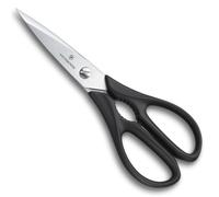Victorinox Household Scissors, Kitchen Shears, Extra Sharp Blade, Stainless, Robust Plastic Handle, Black