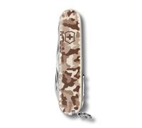 Victorinox Huntsman Swiss Army Knife - 15 Functions, Saw & Scissors, Desert | Pocket knife for hiking and camping with wood saw, scissors, reamer, punch, and sewing awl. 91 mm, Swiss Made.