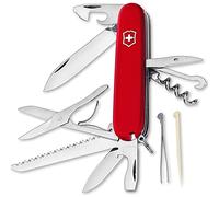 Victorinox Huntsman Swiss Army Pocket Knife, 91 mm Length x 21 mm Height, Red