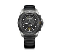 Victorinox I.n.o.x. Chrono Men's Watch V242011 - Black Dial, Black Rubber Strap