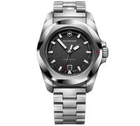Victorinox INOX Quartz 242030 - Man - 41 mm - Quartz - Sapphire Glass Black 21 mm