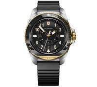 Victorinox Journey Men's Quartz Watch 242014 Black Dial Rubber 1884 43mm 200M