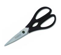 Victorinox Household Scissors, Kitchen Shears, Extra Sharp Blade, Stainless, Robust Plastic Handle, Black