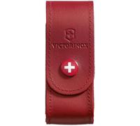 Victorinox Leather Belt Pouch for Swiss Army Pocket Knives, 3.5cm x 10cm, Red